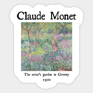 The artist's garden in Giverny Sticker